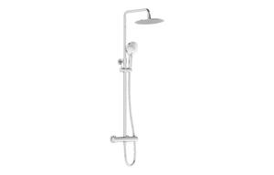 VitrA Aquaheat Bliss 250 Thermostatic Shower Column - Chrome